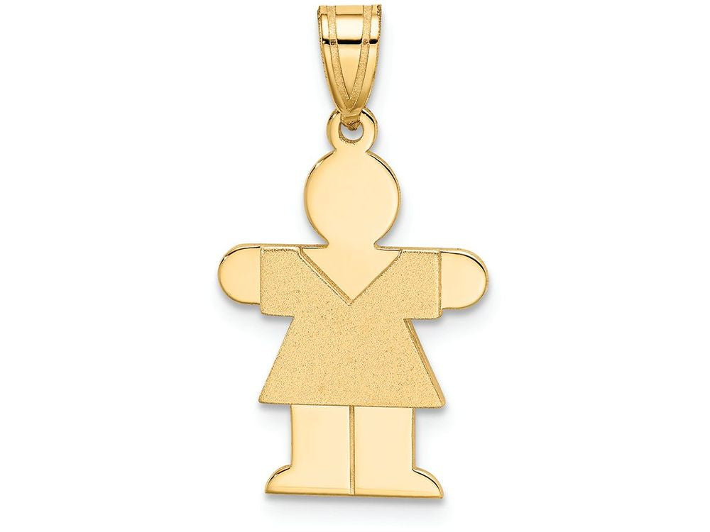 FJC Finejewelers 14k Yellow Gold Girl Charm