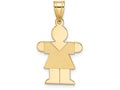 FJC Finejewelers 14k Yellow Gold Girl Charm