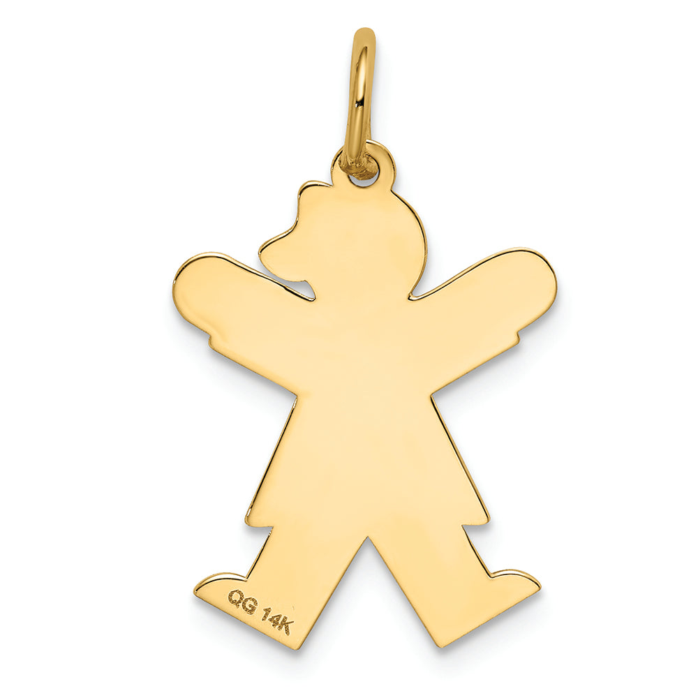 FJC Finejewelers 14k Yellow Gold Kid Charm