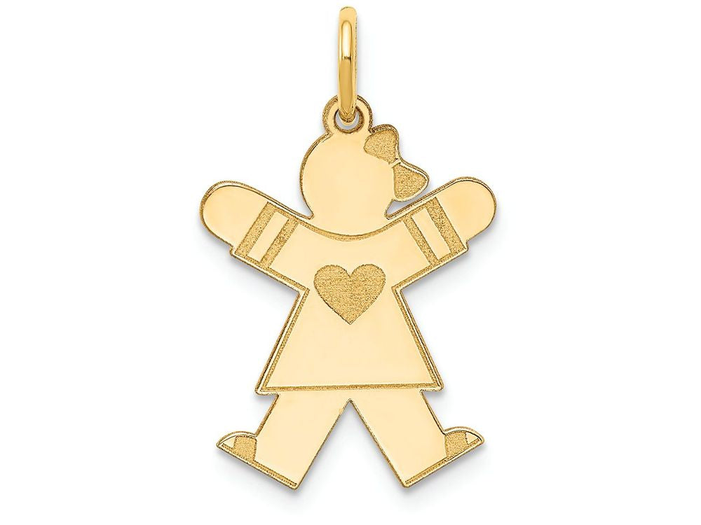 FJC Finejewelers 14k Yellow Gold Kid Charm