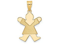 FJC Finejewelers 14k Yellow Gold Girl Charm