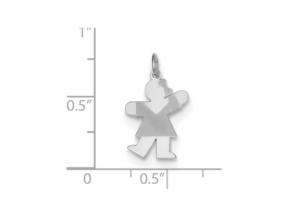 FJC Finejewelers Sterling Silver Kiss Kid Charm