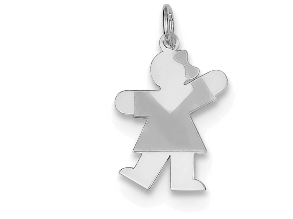 FJC Finejewelers Sterling Silver Kiss Kid Charm