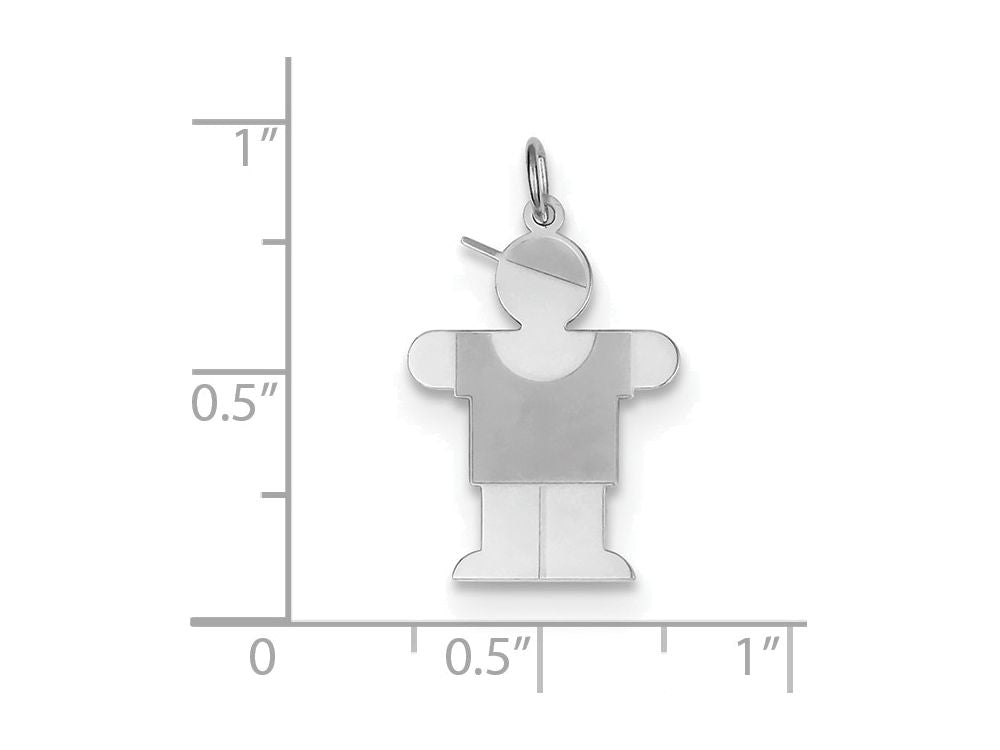 FJC Finejewelers Sterling Silver Hugs Kid Charm