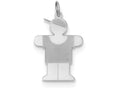 FJC Finejewelers Sterling Silver Hugs Kid Charm