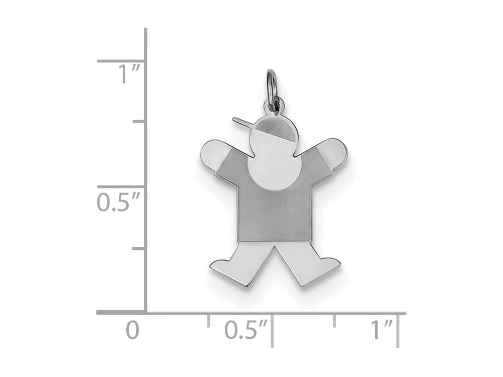 FJC Finejewelers Sterling Silver Joy Kid Charm