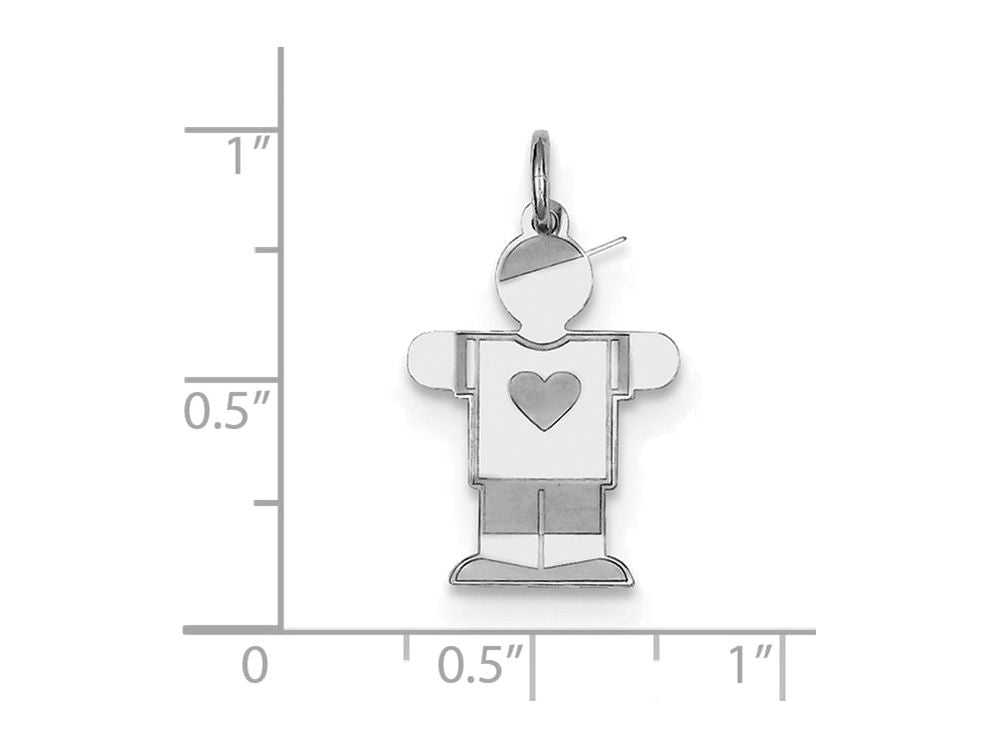 FJC Finejewelers Sterling Silver Kid Charm