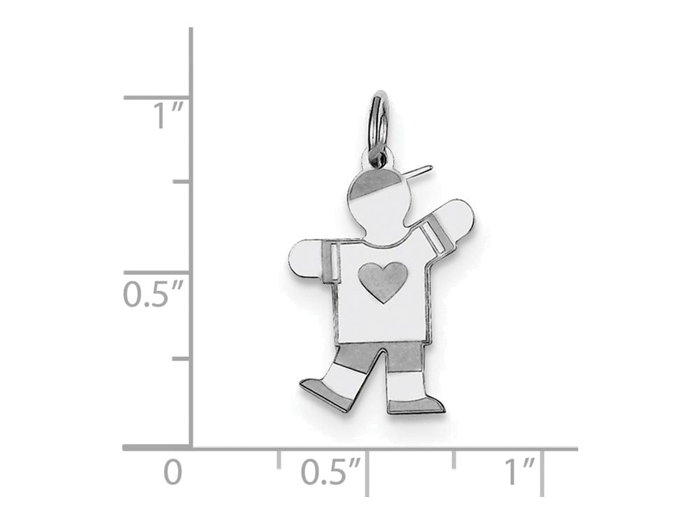 FJC Finejewelers Sterling Silver Kid Charm