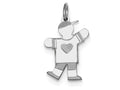 FJC Finejewelers Sterling Silver Kid Charm