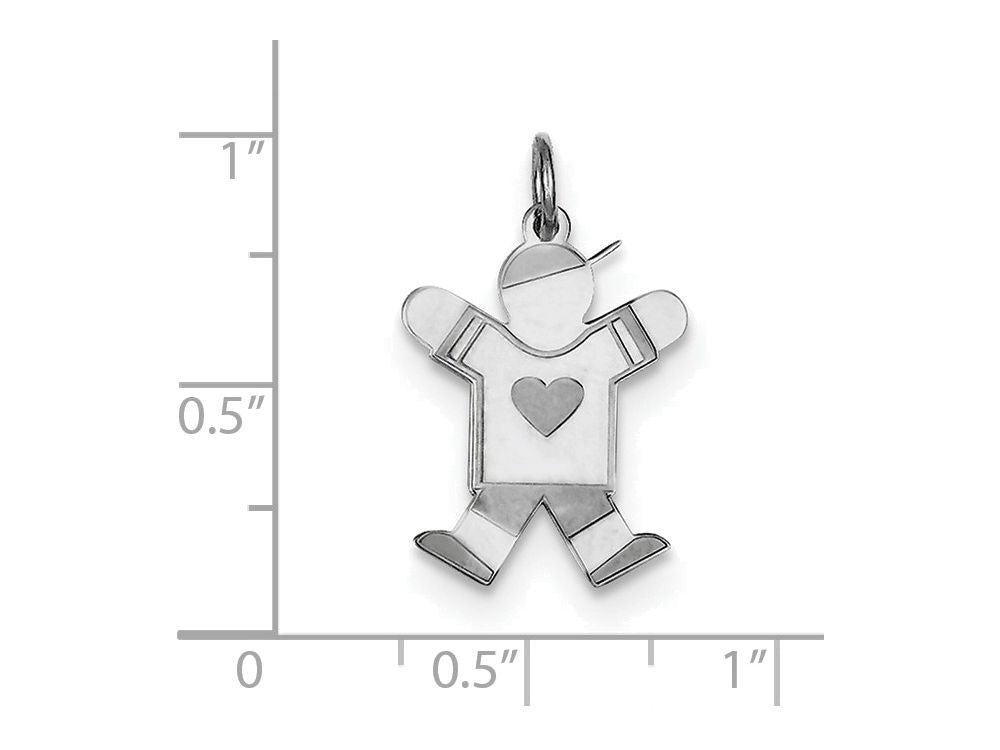 FJC Finejewelers Sterling Silver Kid Charm