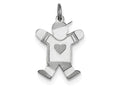 FJC Finejewelers Sterling Silver Kid Charm