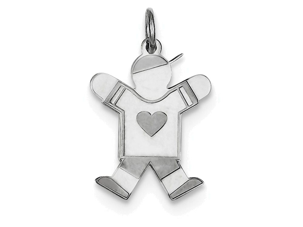 FJC Finejewelers Sterling Silver Kid Charm