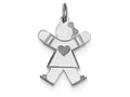 FJC Finejewelers Sterling Silver Kid Charm