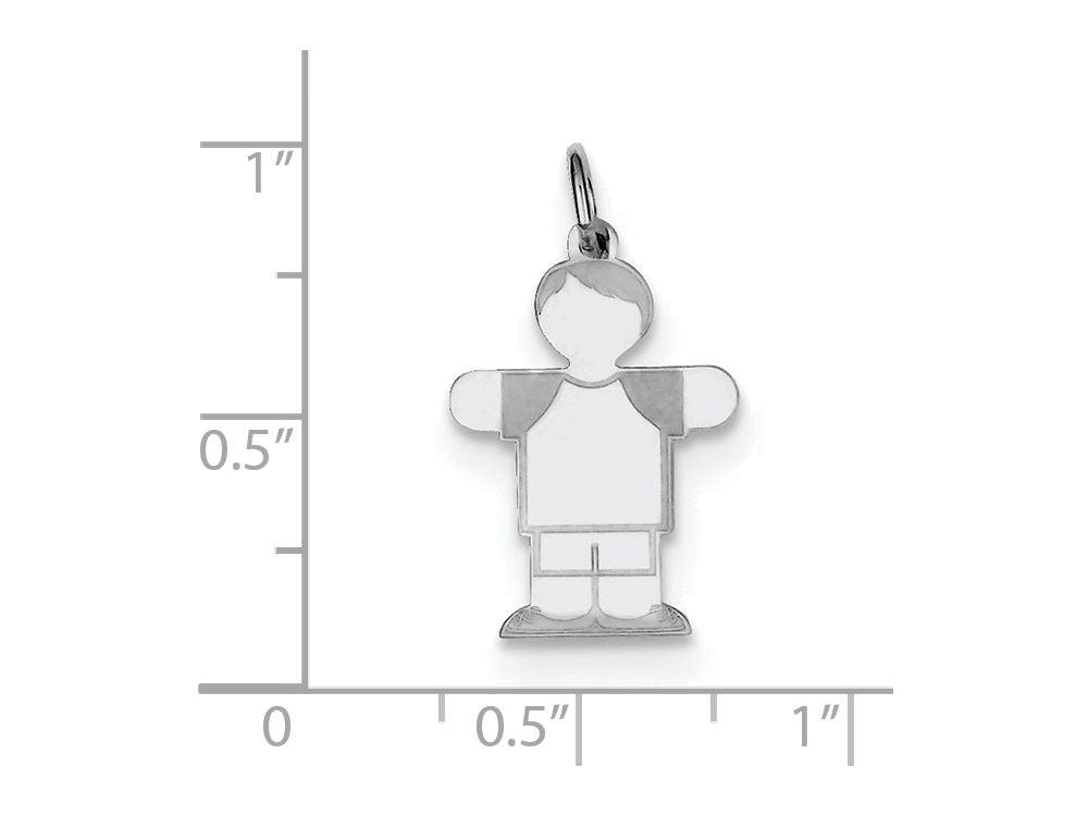 FJC Finejewelers Sterling Silver Kid Charm