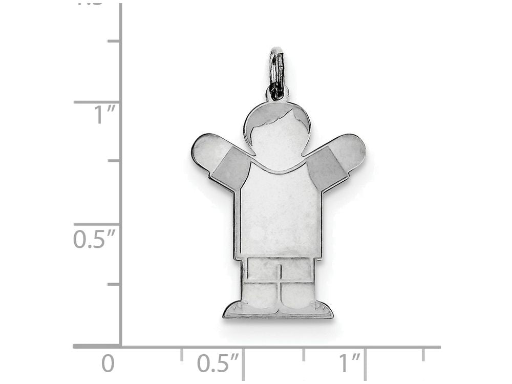 FJC Finejewelers Sterling Silver Kid Charm