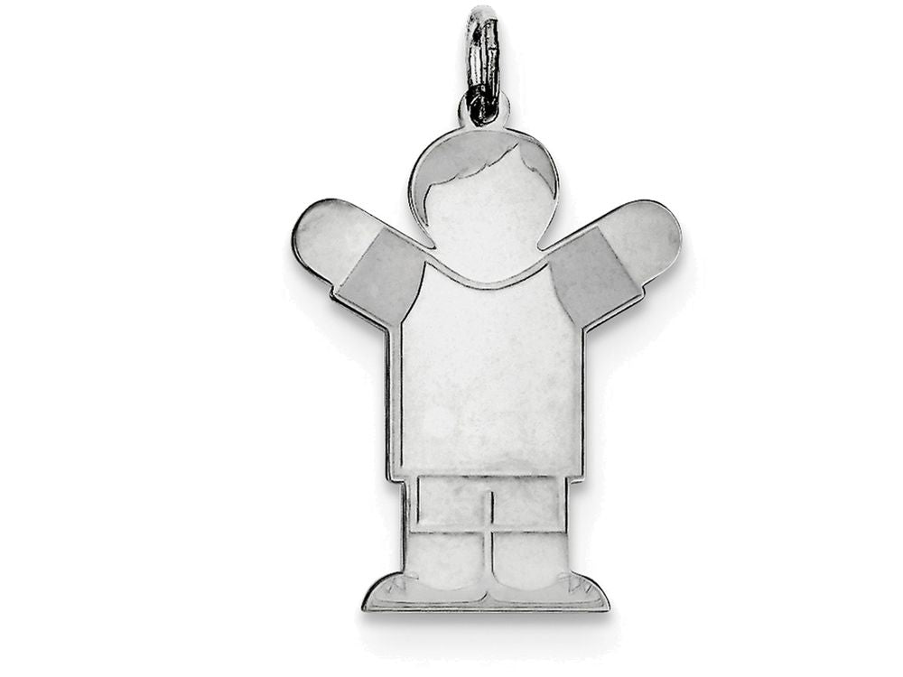 FJC Finejewelers Sterling Silver Kid Charm