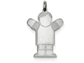 FJC Finejewelers Sterling Silver Kid Charm