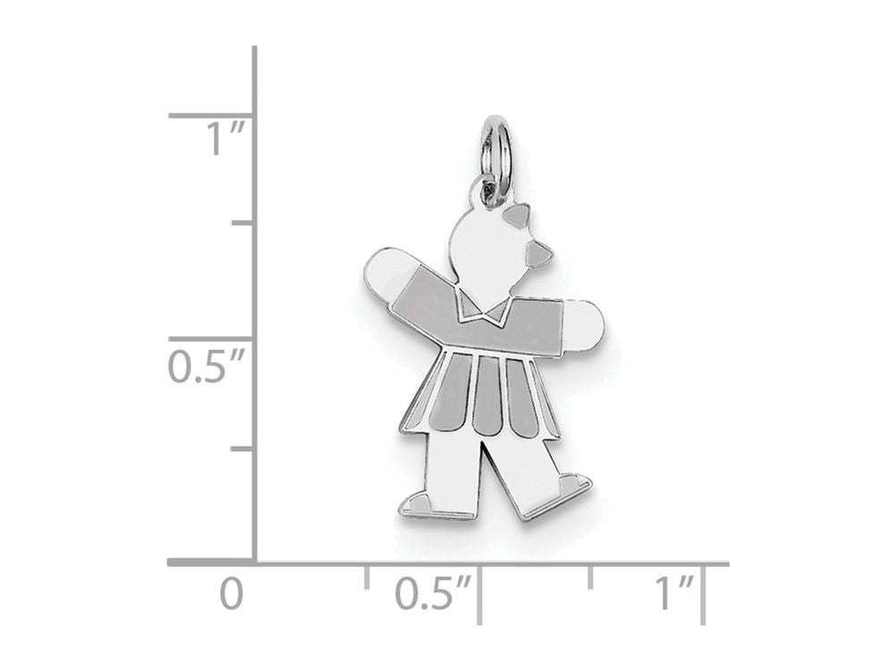 FJC Finejewelers Sterling Silver Kid Charm