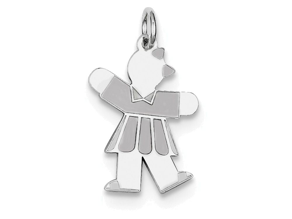 FJC Finejewelers Sterling Silver Kid Charm