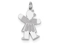 FJC Finejewelers Sterling Silver Kid Charm