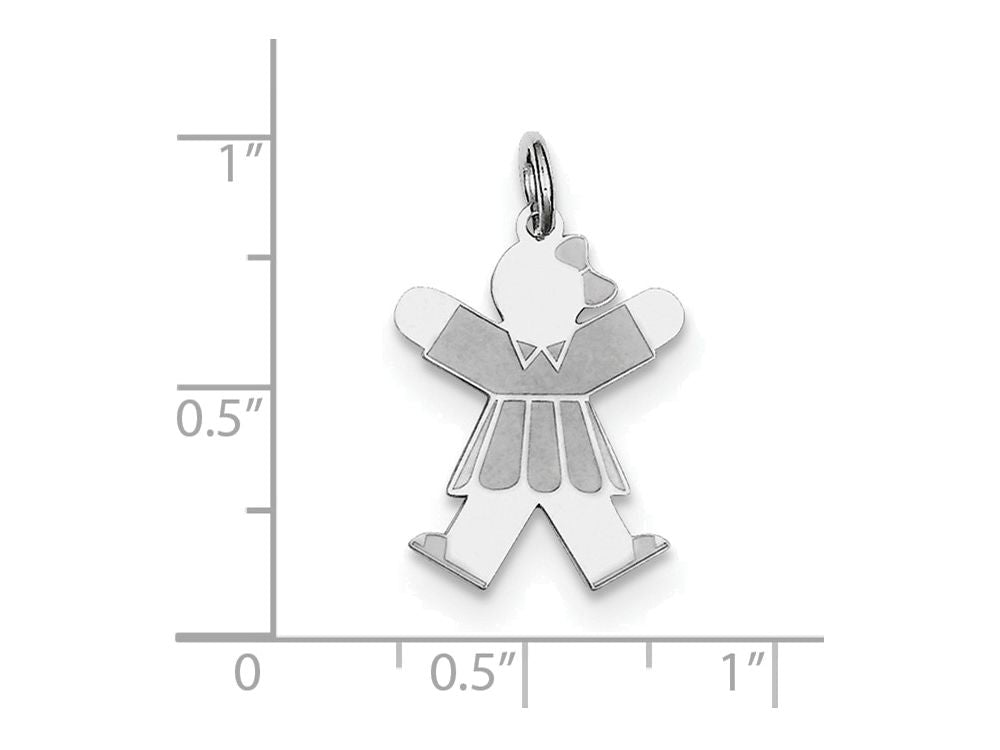 FJC Finejewelers Sterling Silver Kid Charm