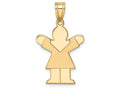 FJC Finejewelers 14k Yellow Gold Girl Charm