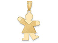 FJC Finejewelers 14k Yellow Gold Girl Charm