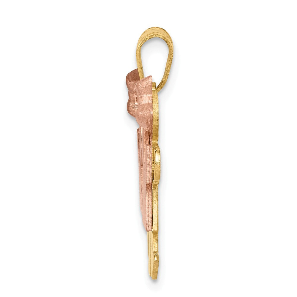 The Kids Small Double Girls Engraveable Charm / Pendant Necklace