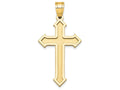 FJC Finejewelers 14k Yellow Gold Passion Cross Charm 19 x 36mm