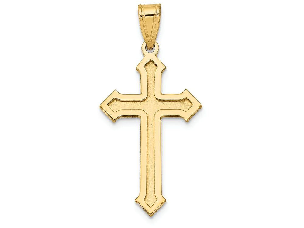 FJC Finejewelers 14k Yellow Gold Passion Cross Charm