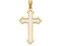 FJC Finejewelers 14k Two-tone Gold Passion Cross Charm