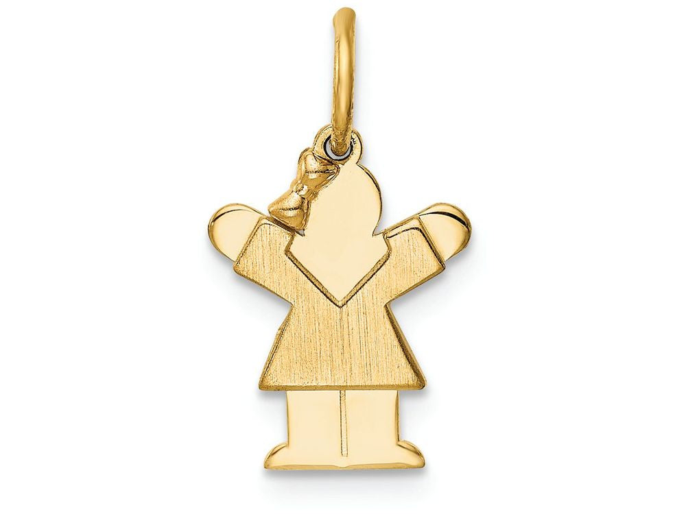 FJC Finejewelers 14k Yellow Gold Mini Girl Charm