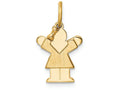 FJC Finejewelers 14k Yellow Gold Mini Girl Charm