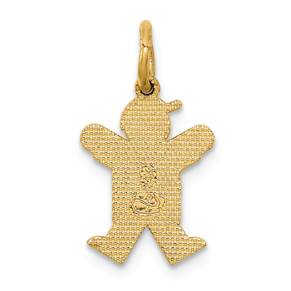 FJC Finejewelers 14k Yellow Gold Mini Boy Charm