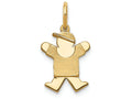 FJC Finejewelers 14k Yellow Gold Mini Boy Charm