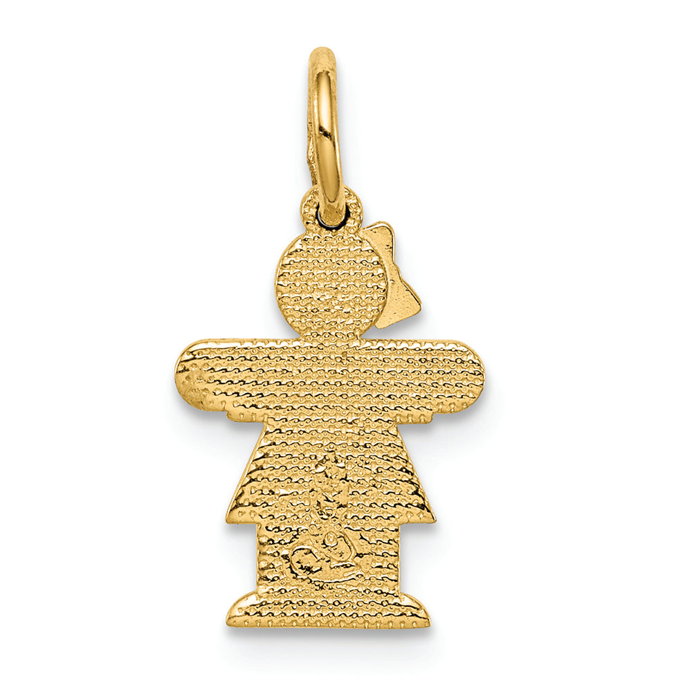 FJC Finejewelers 14k Yellow Gold Mini Girl Charm
