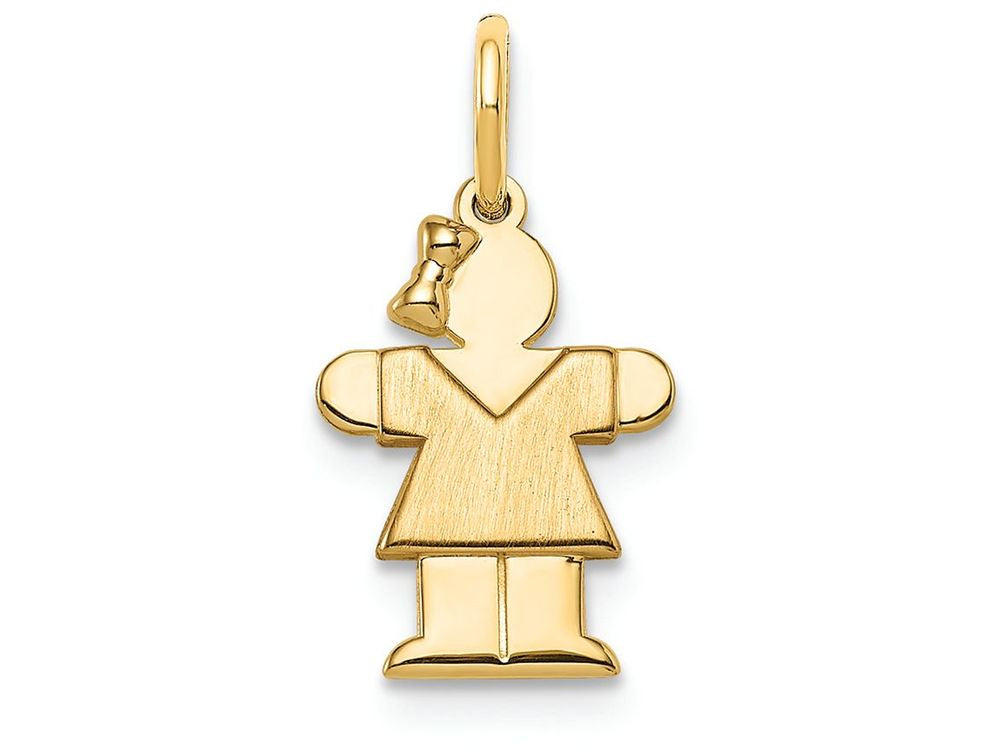 FJC Finejewelers 14k Yellow Gold Mini Girl Charm