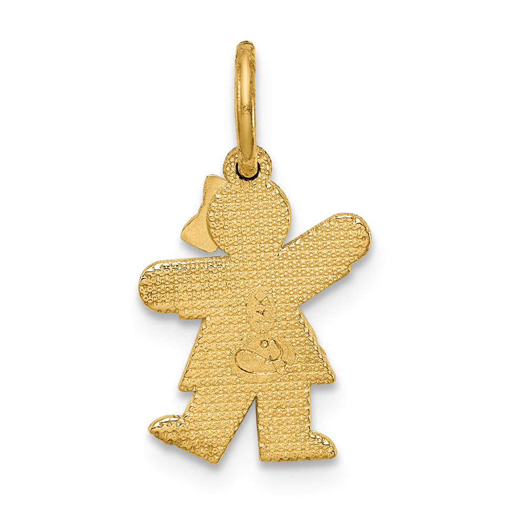 FJC Finejewelers 14k Yellow Gold Mini Girl Charm