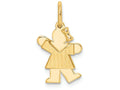 FJC Finejewelers 14k Yellow Gold Mini Girl Charm