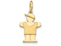 FJC Finejewelers 14k Yellow Gold Mini Boy Charm