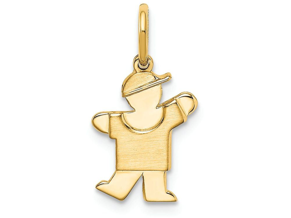 FJC Finejewelers 14k Yellow Gold Mini Boy Charm