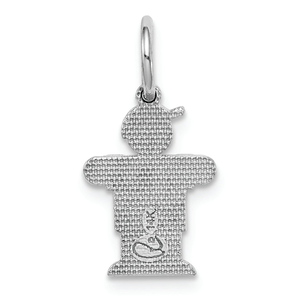 FJC Finejewelers 14k White Gold Mini Boy Charm