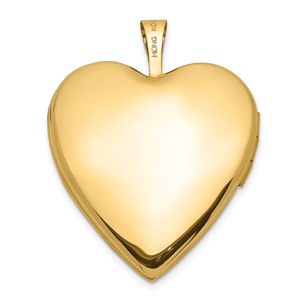 FJC Finejewelers 14k 20mm Side Swirl Heart Locket Pendant Necklace 18 inch chain included
