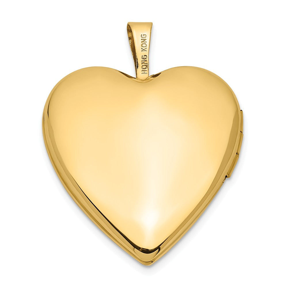 FJC Finejewelers 14k 20mm Enamel Rose Heart Locket Pendant Necklace 18 inch chain included