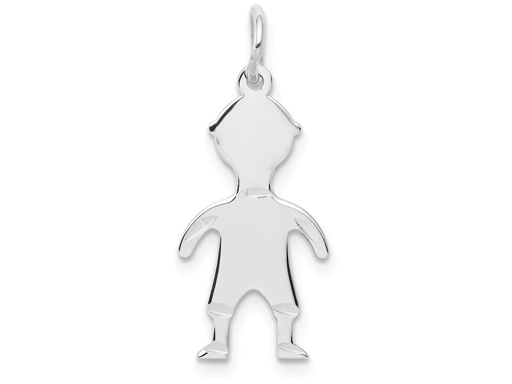 FJC Finejewelers 14k White Gold Boy Charm