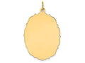 FJC Finejewelers 14k Yellow Gold Plain .018 Gauge Engravable Disc Charm