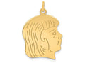 FJC Finejewelers 14k Yellow Gold Girl Head Charm