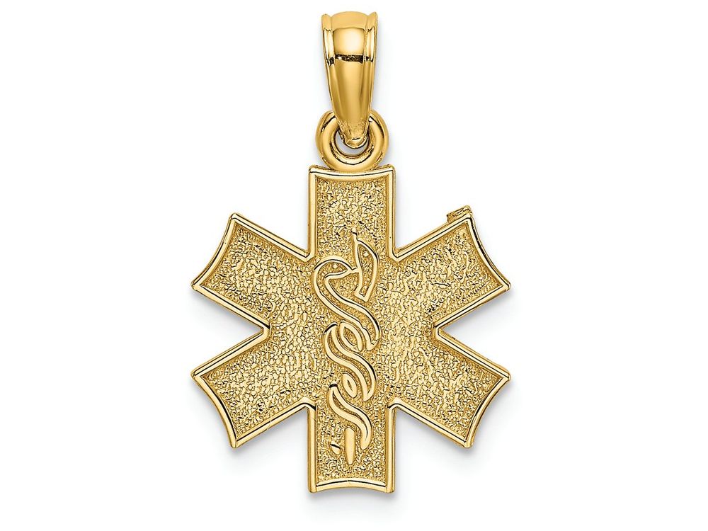 FJC Finejewelers 14k Yellow Gold Medical Jewelry Symbol Charm