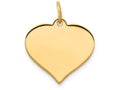 FJC Finejewelers 14k Yellow Gold Heart Disc Charm