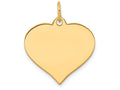 FJC Finejewelers 14k Yellow Gold Heart Disc Charm